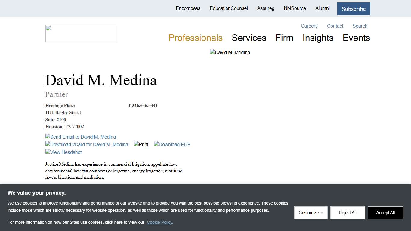 Nelson Mullins - David M. Medina