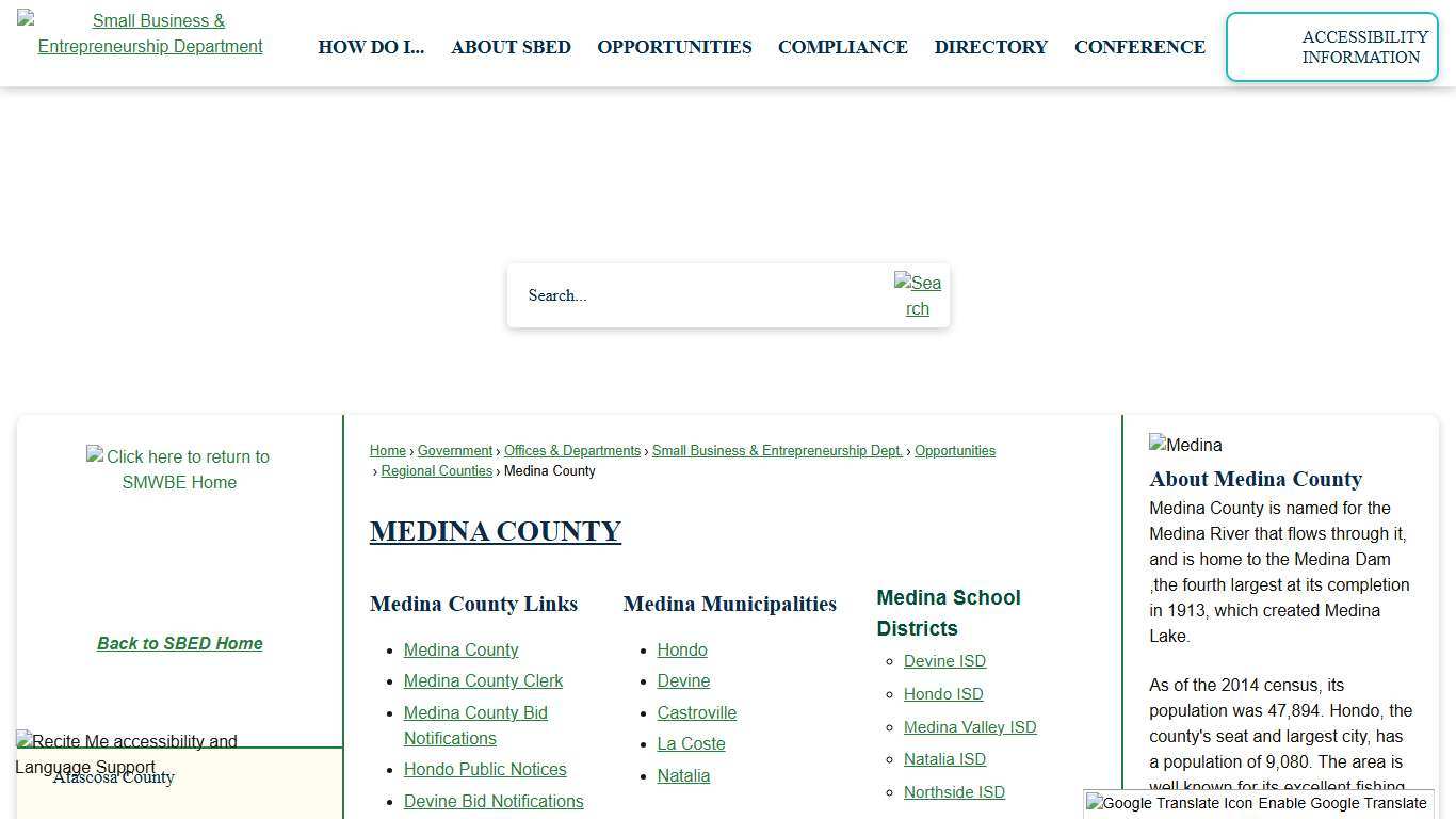 Medina County Bexar County, TX - Official Website